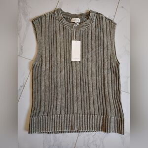 New W tags Olive Thread & Supply Ribbed Sleeveless Knit Top- Large